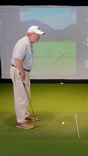 Master short game golf: Perfect your stance & ball position for wedge shots | Indoor golf lesson tips