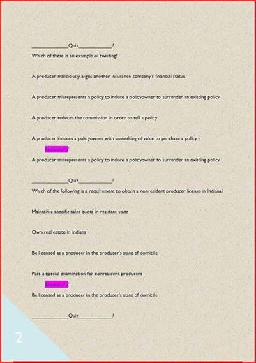 Indiana State Life And Health Insurance Exam Actual Test Que video