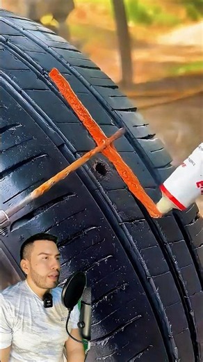 Simple technique to fix a flat tire without going to the shop