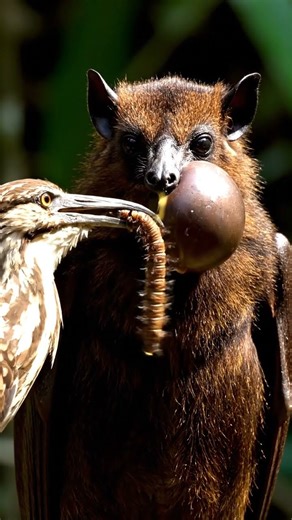 Bat’s Tumor Secret Unveiled by Bird! Incredible Wildlife Discovery 🦇🦜