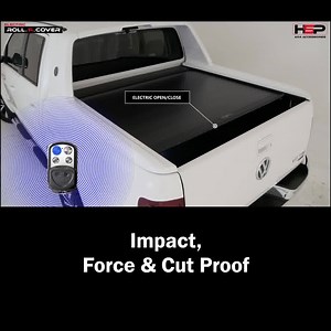 The HSP Roll R Cover is Australia’s first and only Electric Roll Top. Utilising the most advanced technology, the Roll R Cover is compatible with your smart device and includes enhanced safety features, such as cut proof interlocking extrusions and digital security. | HSP 4x4