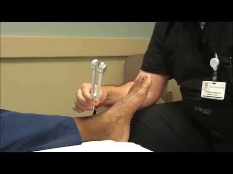 Neurologic Examination of the Foot: The 128 Hz Tuning Fork Test
