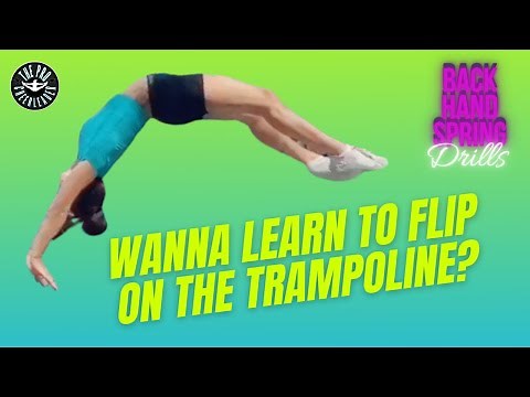 How to do a Back Handspring on a Trampoline - Easy Back Handspring Tutorial - BHS Drills