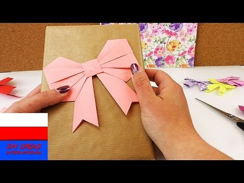 Zrób to sam: kokardka z papieru – ozdabianie prezentów - origami