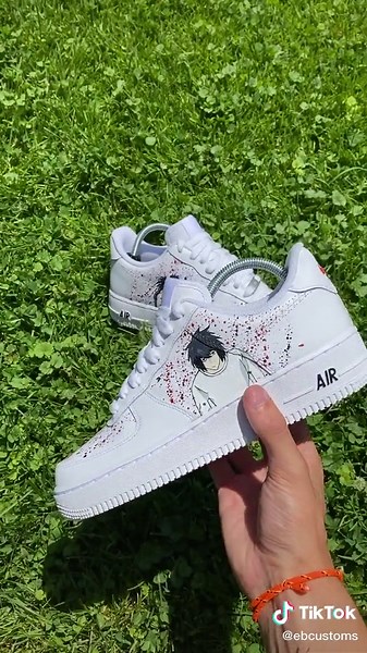 Custom Death Note AF1's - Anime Inspired Shoes