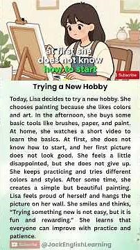 Trying a New Hobby | English Reading Shorts | Practice reading English