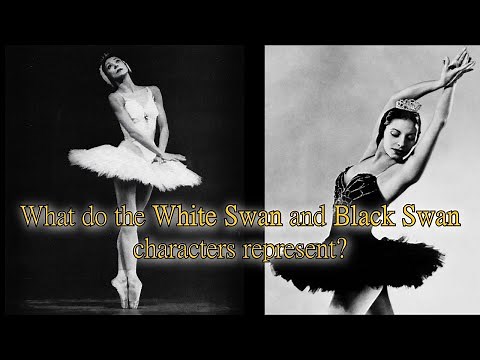 What the Black and White swan characters represent in Swan Lake