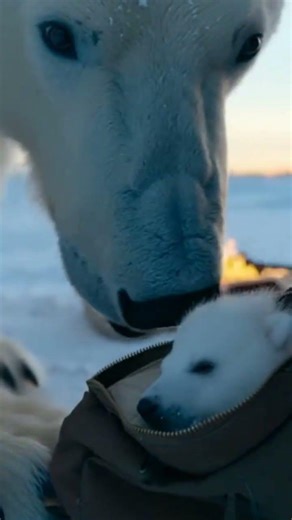 A Mother Polar Bear’s Broken Roar