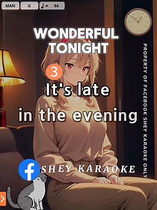 Wonderful Tonight - Eric Clapton Karaoke Song with Lyrics #sheykaraoke #karaoke #musiclovers | Shey Karaoke