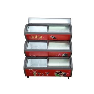 [Hot Item] 3 Layers Stand Deep Ice Cream Display Freezer Cabinet for Retail Store