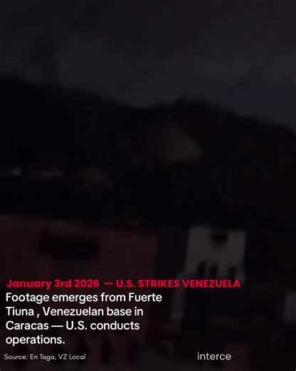#BREAKING ⭕️ Footage emerges from Fuerte Tiuna , Venezuelan base in Caracas — U.S. conducts operations. 3JAN2025