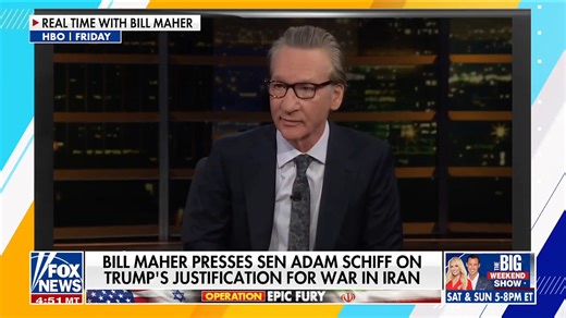 Bill Maher flips script on Adam Schiff in Iran debate, panel discusses Democratic hypocrisy