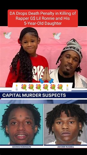Tarrant County, Texas — Prosecutors have announced they will not seek the death penalty against the two men accused of killing Fort Worth rapper G$ Lil Ronnie, whose real name was Ronnie Sibley, and his 5-year-old daughter, R’mani Sibley. The Tarrant County District Attorney’s Office filed the notice on November 13, 2025, officially removing the death penalty option from the case. No explanation was given for the decision. Even without it, both suspects still face life in prison without parole i