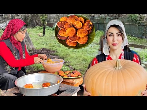 Sweet nomadic life | Baking the famous old village pastry with pumpkin