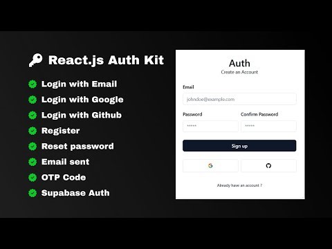 Demo React Auth Supabase