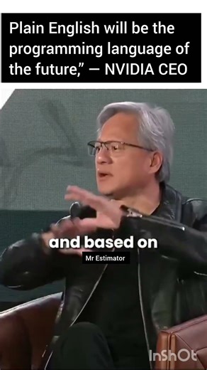 Plain English is the Future of Coding” – NVIDIA CEO 🔥 #coding #python #programming
