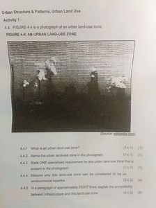 Urban Structure \& Patterns, Urban Land Use Activity 1. 4.4 FIG... | Filo