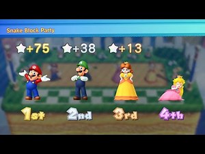 Mario Party 10 - Mario vs Luigi vs Peach vs Daisy - Whimsical Waters