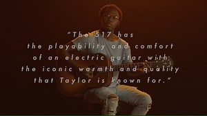 From our friends at Taylor Guitars: The Builder’s Edition 517 brings a new flavor of tone to the Taylor line thanks to the Grand Pacific body shape, a round-shoulder dreadnought made from solid mahogany and torrefied Sitka spruce. It’s a perfect guitar for Justus West, whose lyrical chops bring out the vintage-hued warmth of the Grand Pacific. | Acoustic Guitar