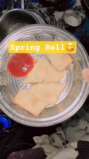 Spring Roll 😋 | #vlog #minivlog #springroll ##food