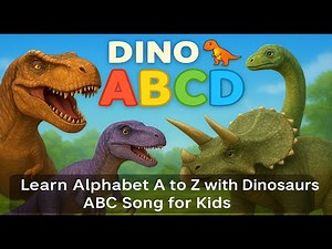 Dino ABCD 🦖 Learn Alphabet A to Z with Dinosaurs | ABC Song for Kids