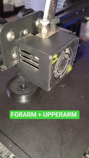 3d Print Forearm & Lowe arm. #3d #3dprint #robotarm #robot #3dprint #robotics #roboticarm #humanoid