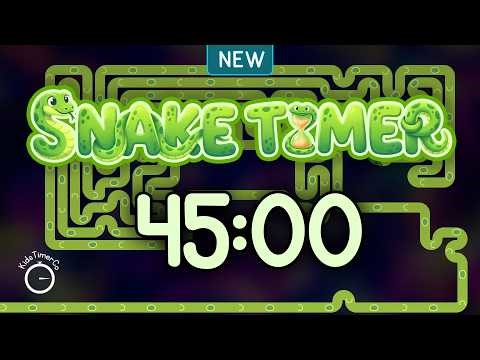 45 Minute Snake Maze Challenge! 🐍 Fun Visual Timer for Kids