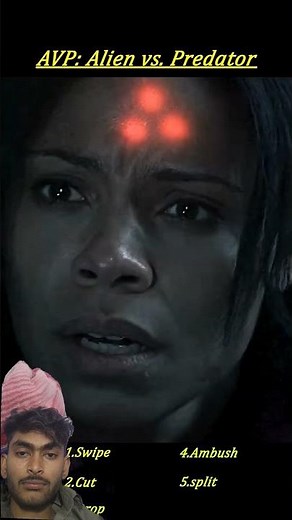 alien vs predator (2004) _predtar ,s spear strike kids alien instantly