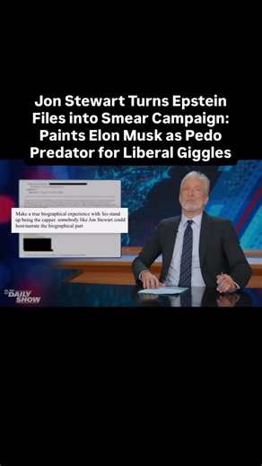 Ian Miles Cheong on Instagram: "Ah, the evolution of Jon Stewart - from moral crusader skewering the powerful to gleefully slinging baseless pedo slurs at Elon Musk just to tickle his echo-chamber audience. Because nothing says “comedy gold” like twisting files into fanfiction to demonize the guy who won’t toe the progressive line. Truly a masterclass in “punch up” by punching sideways for applause. When did “holding the powerful accountable” devolve into “sliming tech moguls with zero evidence 