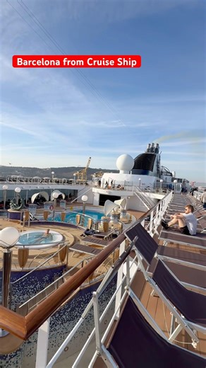 Cruise Port Barcelona/ View From Cruise Shio