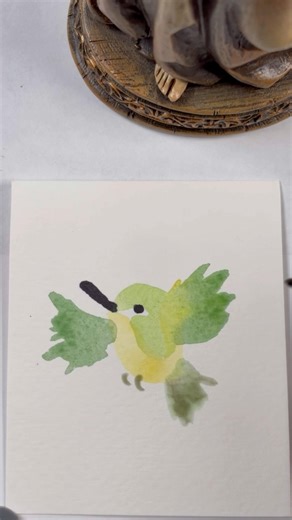 How to easily paint a watercolor bird #art #tutorial #bird #watercolor #howto #art #drawing