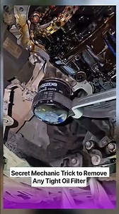 Secret Mechanic Trick to Remove Any Tight Oil Filter #mechanic #tips