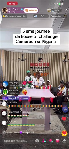 5 eme journée de house of challenge Cameroun vs Nigeria #houseofchallenge #afriquetiktok🇨🇲🇨🇮🇨🇩🇲🇱🇹🇬🇬🇦🇸🇳
