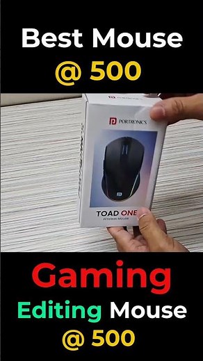 Best Mouse for gaming, editing Rs- 500 | Portronics Toad One Bluetooth Mouse [No Dongal]