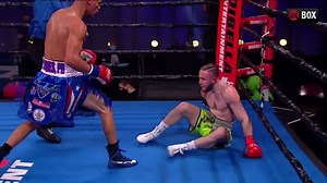 Victor Padilla stops Thomas Velasquez in round 5 of tonight's ShoBox: The New Generation opener. | All the Smoke Boxing