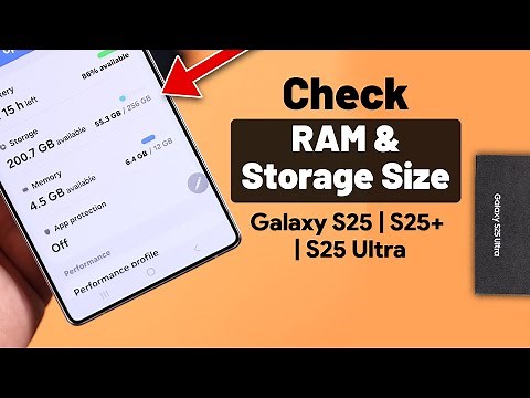 Galaxy S25 Ultra/S25+: How To Check Ram And Storage Size on Samsung!