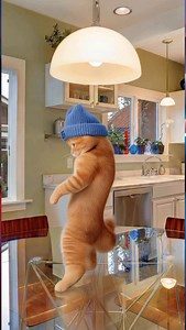 Everything is looking up! 📈🐾 Our glass table tops are so clear, Roger thinks he is dancing on air. A sleek look for your home, a perfect stage for your pets. 💎✨ #DullesGlass #CleanAesthetic #ModernHome #DancingCats #GlassTable #HomeStyle #CatLife #InteriorInspo #catsofinstagram #catsoffacebook #newmusic #goup | Dulles Glass