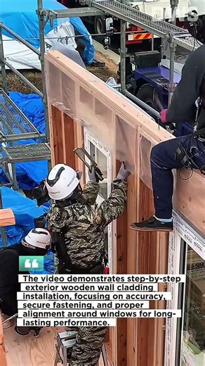 Professional Exterior Wood Cladding Installation – Precision Carpentry Process