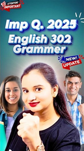 NIOS 12th English 302 Grammar IMP Q&A 2025-26 | NIOS English important Questions PYQ Solution