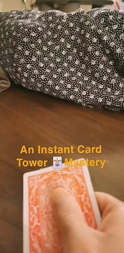 Magical Card Castle Transformation with Two Decks