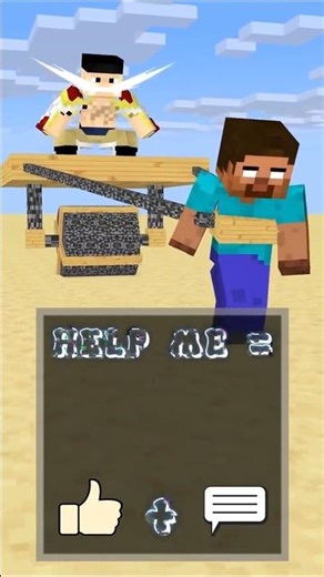 Minecraft Steve Pulls Anime Characters in a Bedrock Wagon!#shorts #minecraft