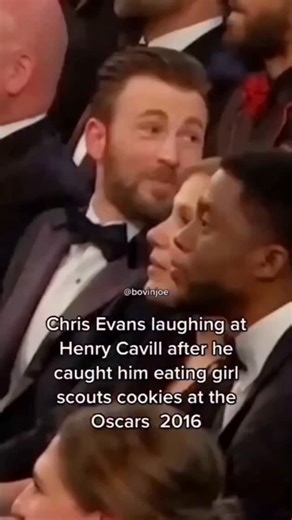 Cineverse on Instagram: "😂 Henry Cavill caught in 4K with his secret snack! Even Superman needs a cheat meal when no one is looking, but he clearly forgot Chris Evans was in the room. That moment they both realize the "secret mission" is compromised and just start laughing is pure gold. It’s the most relatable Henry Cavill has ever been—caught red-handed with a mouthful of cookies. Captain America just busted Superman’s private cookie party! Watching Henry Cavill try to be low-key while snackin