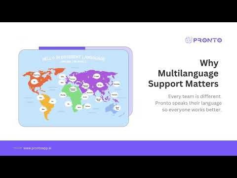 PRONTO AI Now Supports Multiple Languages One System for Every Team #ProntoAI #AssetManagement #AI