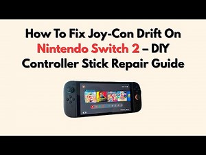 How To Fix Joy-Con Drift On Nintendo Switch 2 – DIY Controller Stick Repair Guide