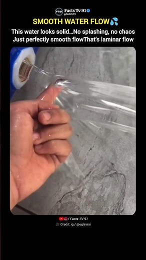 The Perfect Example of Laminar Water Flow