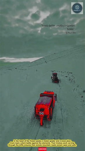 Powerful & Efficient:Heavy-Duty Road Grader and Snow Plow for Clearing Remote Mountain Passes