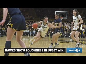 The Iowa girls basketball team takes the win against Michigan