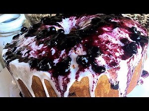 LEMON BLUEBERRY POUND CAKE