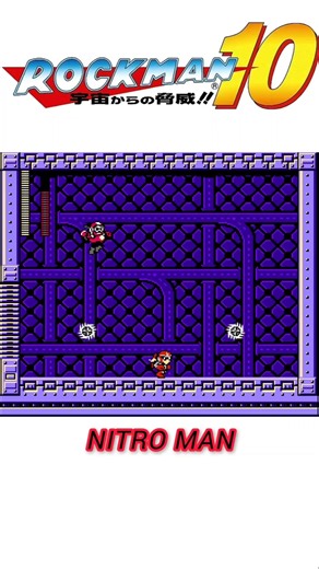 【ノーダメ】vs.ニトロマン（ハードモード・ブルース） ロックマン10 Mega Man 10 #shorts #ロックマン #ゲーム
