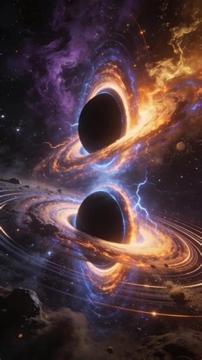 How Do Binary Black Hole Systems Form? #BinaryBlackHoles #BlackHoles #GravitationalWaves #Shorts